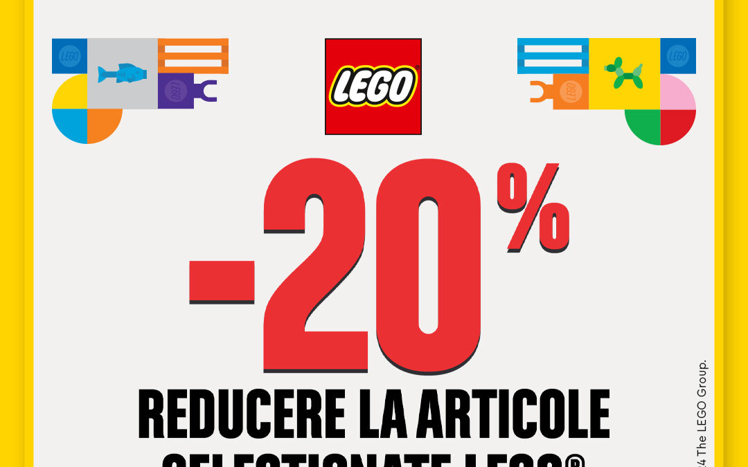 20% la seturile selectionate LEGO