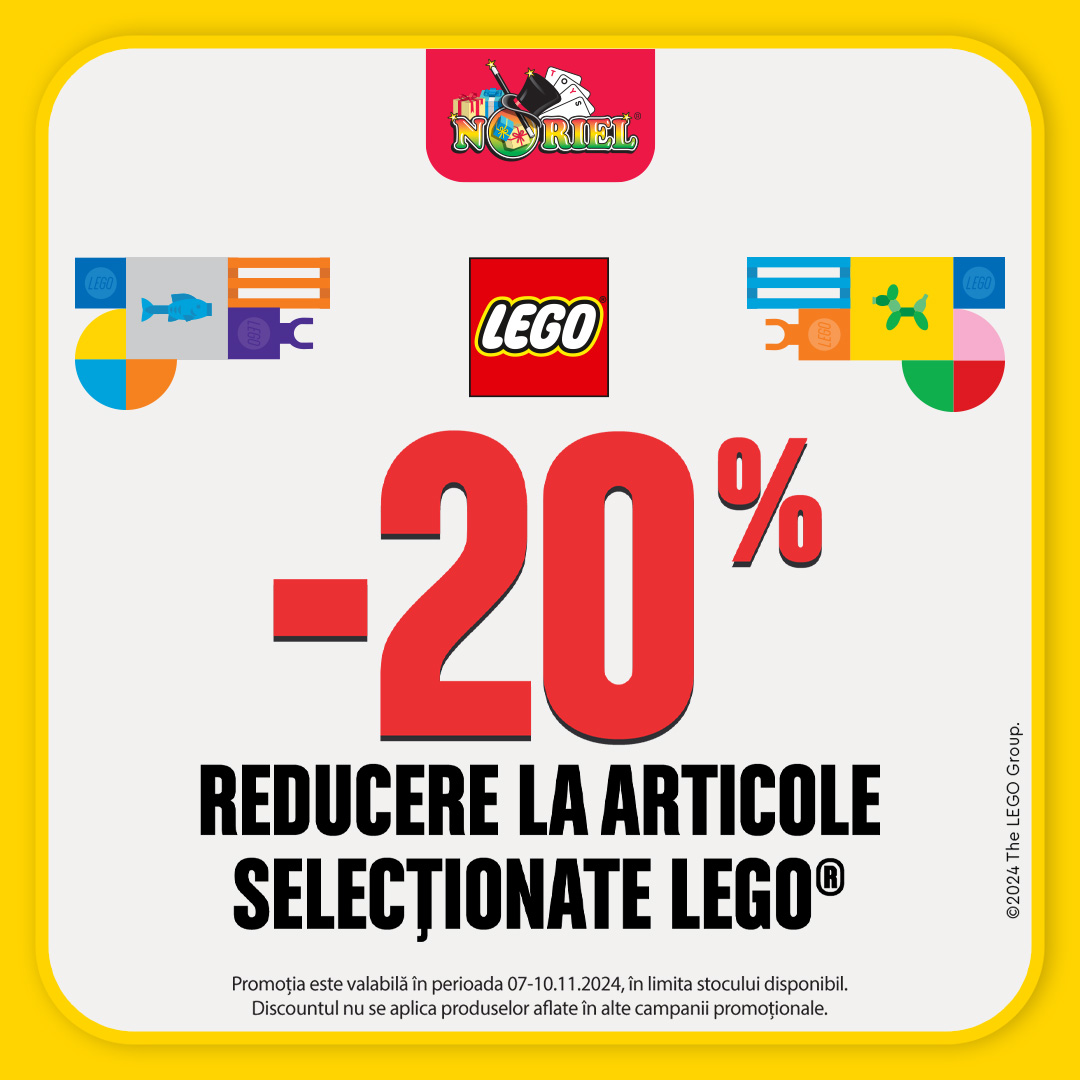 20% la seturile selectionate LEGO