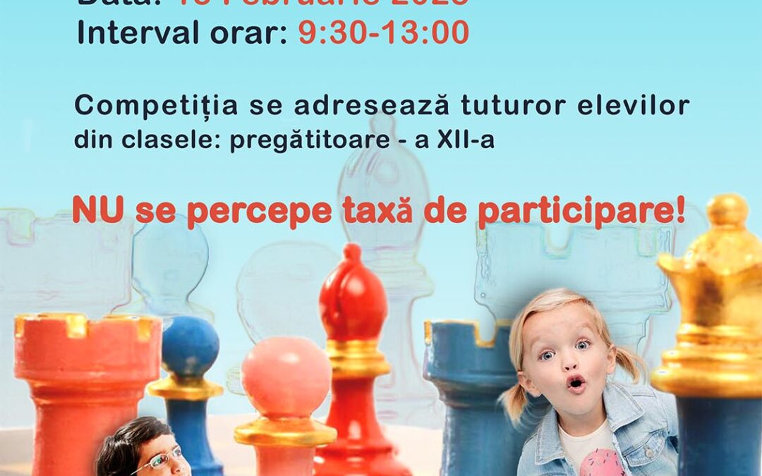 „Șah în școală și în mall” – Competiție pentru elevi la Uvertura Mall