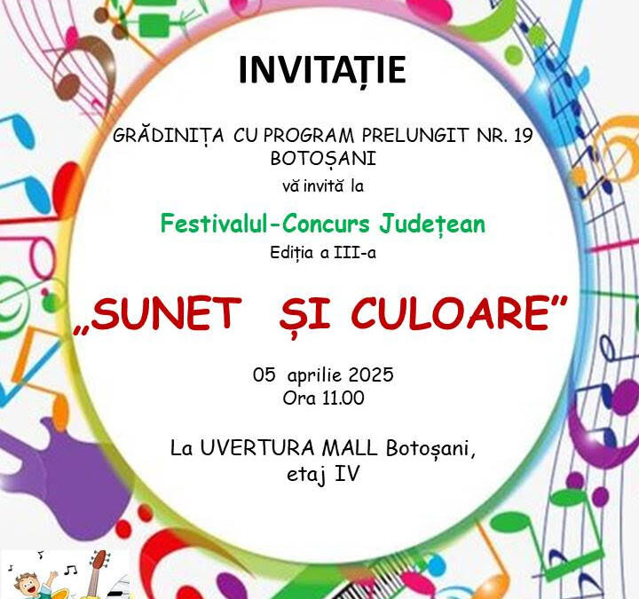 Festivalul-Concurs Județean „Sunet și Culoare” – Ediția a III-a