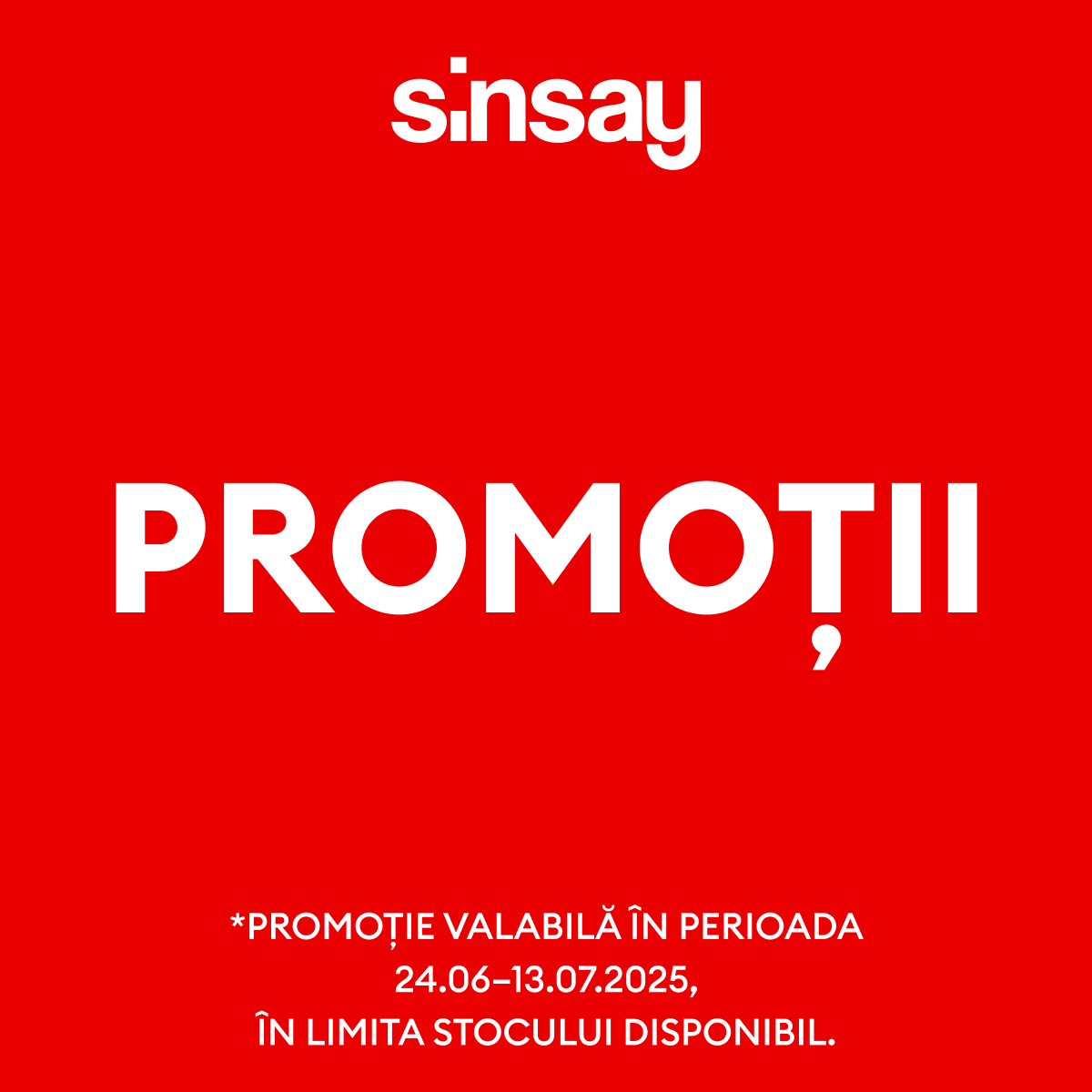 Promotii de vara la Sinsay