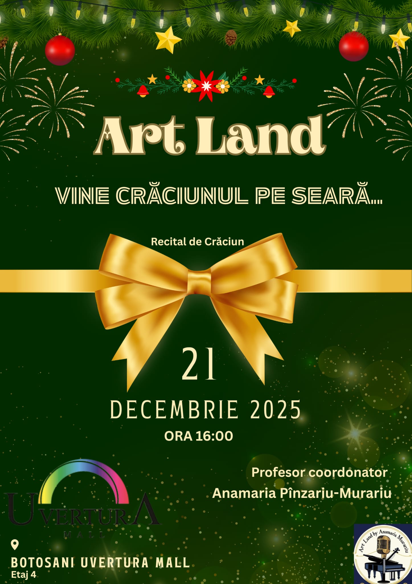 ART LAND – Vine Craciunul pe seara