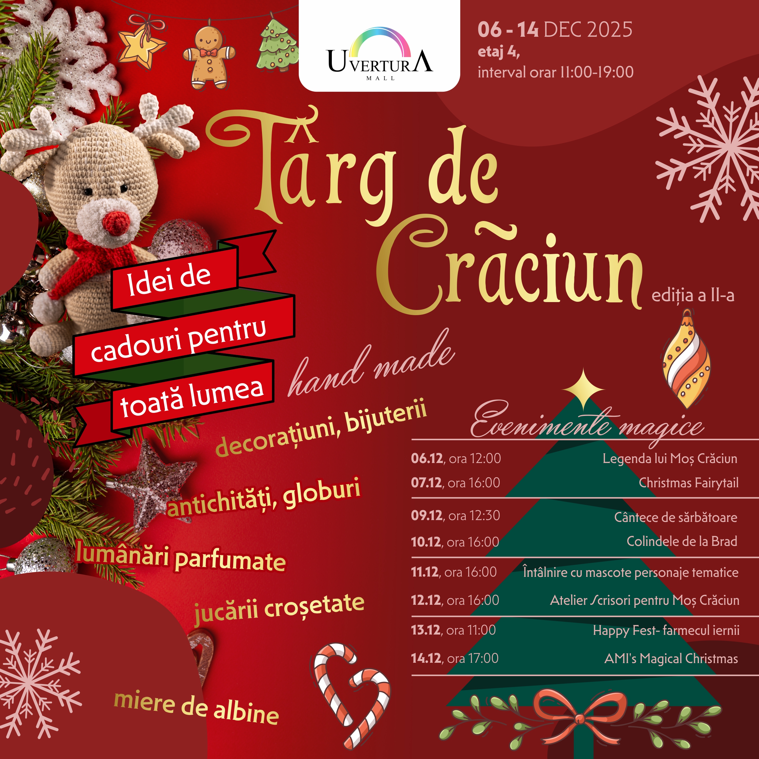 Târg de Crăciun – ediția a II-a, la Uvertura Mall