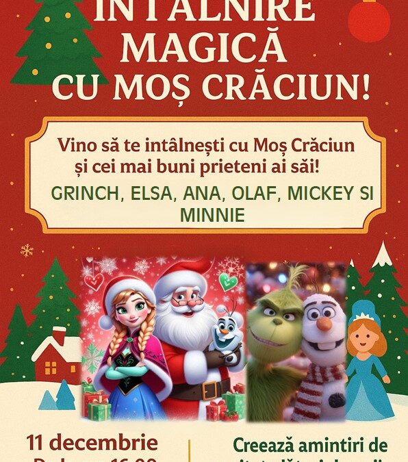 Întâlnire magică cu Moș Crăciun la Uvertura Mall!